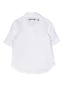 TRUSSARDI JUNIOR Shirt met geborduurd logo - Wit