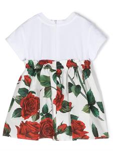 Dolce & Gabbana Kids Mini-jurk met uitlopende pijpen - Wit