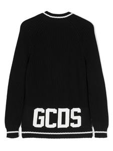 Gcds Kids Vest met geborduurd logo - Zwart