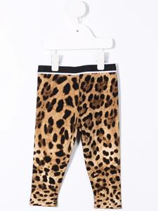 Dolce & Gabbana Kids Legging met luipaardprint - Beige