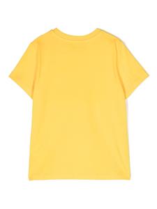 Moschino Kids T-shirt met ronde hals - Geel