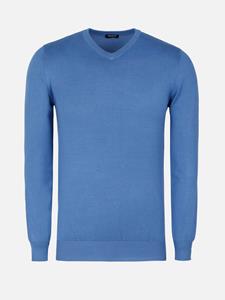 WAM Denim Athens V-Neck Royal Blue Sweater-