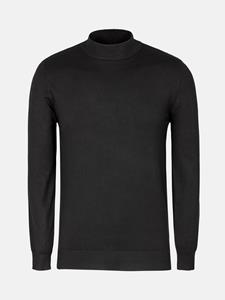 WAM Denim Siena Round-Necked Black Sweater-