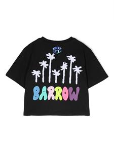 Barrow kids T-shirt met print - Zwart