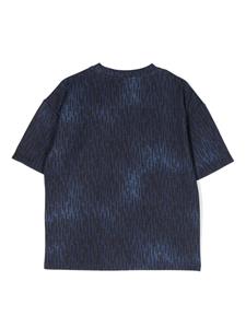 HUGO KIDS T-shirt met kleurverloop - Blauw