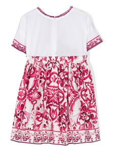 Dolce & Gabbana Kids Mouwloze mini-jurk - Roze