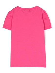 Pinko Kids T-shirt met logoprint - Roze