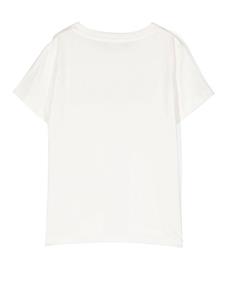 Versace Kids T-shirt verfraaid met kristallen - Wit
