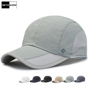 Northwood []Solid Quick Drying Summer Cap Mens Baseball Cap Women Mesh Hat Snapback Outdoor Hats