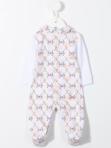 Alviero Martini Kids Pyjama met logoprint - Wit