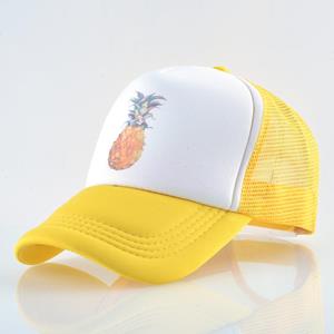 Kissbaobei Summer Baseball Cap Men And Women Breathable Mesh Hip Hop Bones Pineapple Snapback Trucker Caps