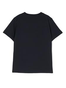 Moncler Enfant T-shirt met logopatch - Blauw