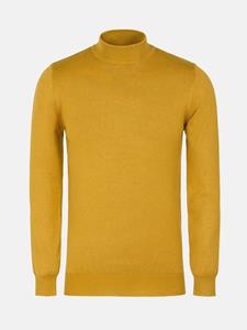 WAM Denim Siena Round-Necked Dark Yellow Sweater-