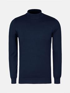 WAM Denim Siena Round-Necked Navy Sweater-