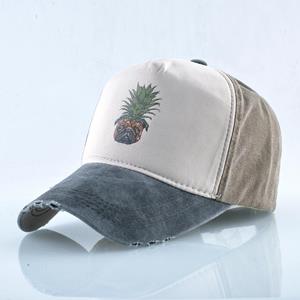 Kissbaobei Pineapple Baseball Cap Women Cotton Dad Hats Men Fashion Denim Caps Snapback Hip Hop Baseball Hat