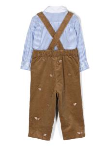Ralph Lauren Kids Set van shirt en broek - Bruin