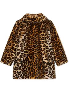 Dolce & Gabbana Kids Jas met luipaardprint - Bruin