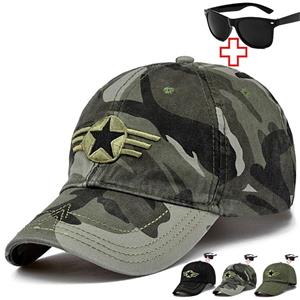 Cap Factory Pentagram camouflage cap unisex accessories tactical cap sports cotton adjustable baseball cap