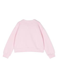Dolce & Gabbana Kids Sweater met geborduurd logo - Roze