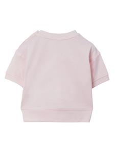 Burberry Kids Katoenen T-shirt - Roze