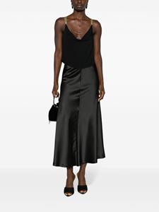 Atu Body Couture A-line satin maxi skirt - Zwart