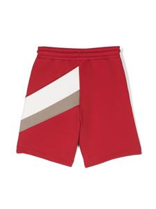 Emporio Armani Kids Elastische shorts - Rood