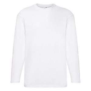 Fruit Of The Loom Mens Valueweight Crew Neck Long Sleeve T-Shirt