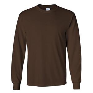 Gildan Mens Plain Crew Neck Ultra Cotton Long Sleeve T-Shirt