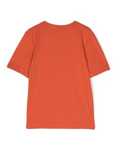 BOSS Kidswear T-shirt met logoprint - Oranje