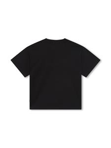 BOSS Kidswear T-shirt met geborduurd logo - Zwart