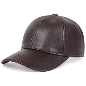Cap Factory Unisex Solid Men Women Baseball Cap PU Leather Hip Hop Snapback Caps For Men Women Baseball Caps Adjustable Sun Hat trucker hats