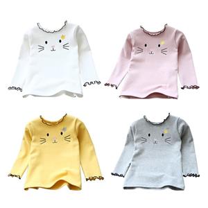 Selfyi Autumn Baby Girl Long Sleeve T-Shirts Kids Cartoon Printed Tops Tees Casual Blouse