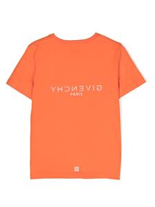 Givenchy Kids T-shirt met logoprint - Oranje