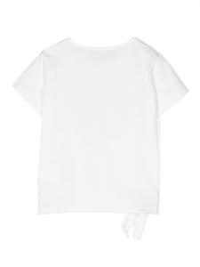 Versace Kids T-shirt met vlinderprint - Wit