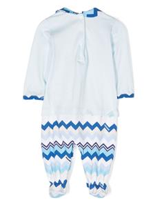 Missoni Kids Pyjama met zigzag-print - Blauw