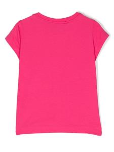 Monnalisa T-shirt met pailletten - Roze