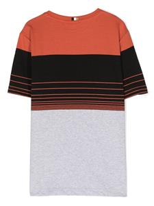 BOSS Kidswear Gestreept T-shirt - Oranje
