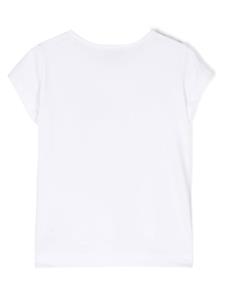 Monnalisa T-shirt met kettingdetail - Wit