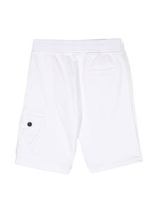Stone Island Junior Bermuda shorts met logopatch - V0001 WHITE