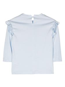 Monnalisa T-shirt met teddybeerprint - Blauw