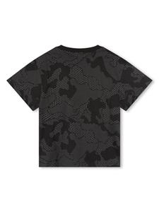 BOSS Kidswear T-shirt met logopatch - Zwart