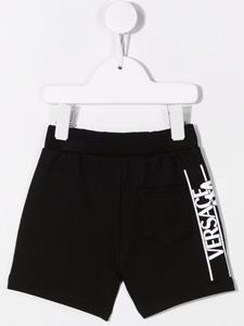 Versace Kids Shorts met logoprint - Zwart