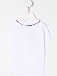 Dolce & Gabbana Kids T-shirt met studs - Wit