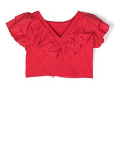 Monnalisa T-shirt met ruches - Rood