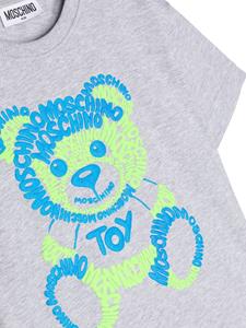 Moschino Kids T-shirt met logoprint - Grijs