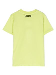 Kenzo Kids T-shirt met tijgerprint - Groen