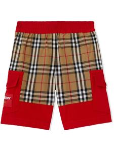 Burberry Kids Cargo shorts - Rood
