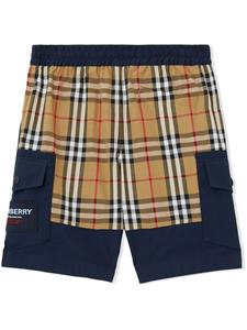 Burberry Kids Cargo shorts - Blauw
