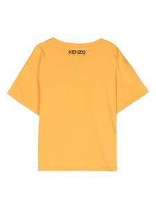 Kenzo Kids T-shirt met patchdetail - Geel