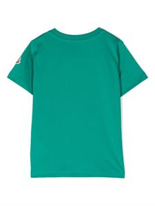 Moncler Enfant T-shirt met logoprint - Groen